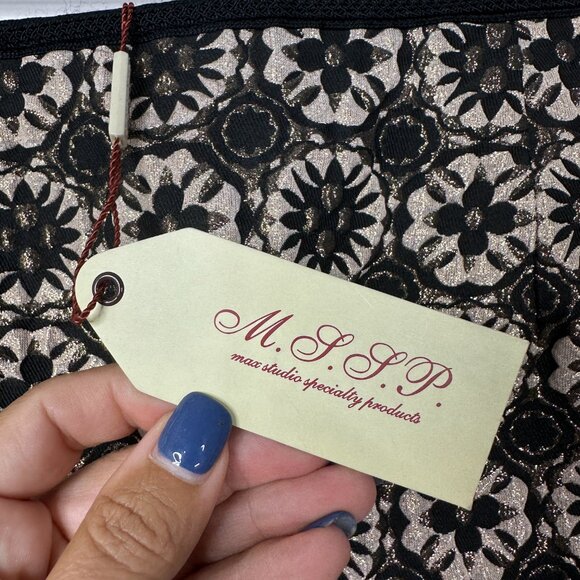 2/$24 NWT Max Studio MSSP Geometric Print Mini Pencil Skirt 8 #A0321 TRB2 - Picture 8 of 9